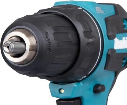 MAKITA DDF490WVE - Taladro atornillador 18V 65Nm. Incluye Taladro, 2 baterias de 2Ah, cargador y maletín
