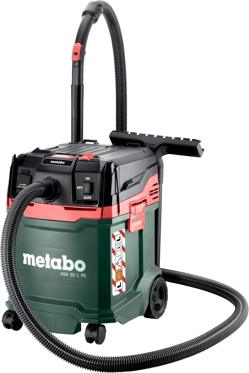 metabo ASA 30 L PC Aspirador Industrial, Aspiradora Seco y Húmedo 30L