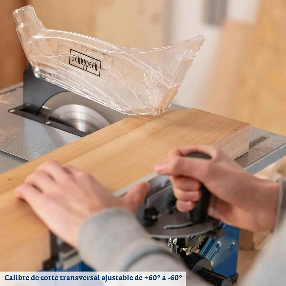 Sierra de mesa HS80 Scheppach - 230V 50Hz 1200W - 8'' marca Scheppach