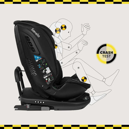 LIONELO Bastiaan RWF i-Size Silla de Coche para Bebé Giratoria 360° 0-36kg, Instalaciión Delantera y Trasera (18kg), ISOFIX TopTether, Reposacabezas y Respaldo Ajustables Protección Lateral