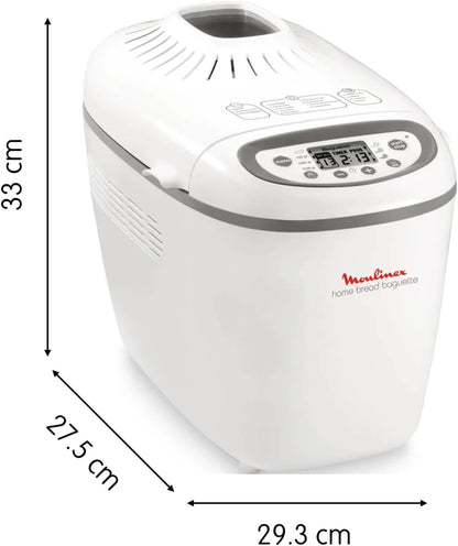 Moulinex Home Bread Baguette, Panificadora de 16 programas