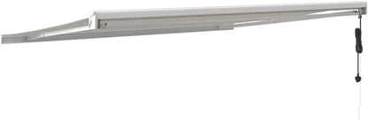 Toldo Articulado Eléctrico con Mando a Distancia, Toldo Retráctil 4x3 m, Toldo Exterior Enrollable, Toldo con Abrazadera, Toldo Motorizado Incluye Soporte de Pared, Crema