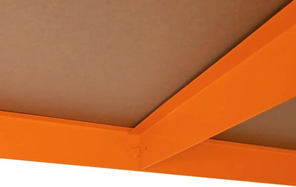 Banco de Trabajo p/Garaje S-Rax 2 Niveles | 180cm x 45cm x 90cm | Capacidad por Nivel 300kg | Montaje Sin Tornillos | 3 Barras de Soporte Reforzadas | Patas de Goma | Mesa para taller almacén depósito