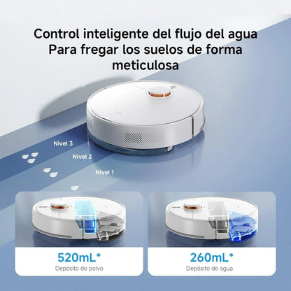XIAOMI S40C Robot Aspirador con Fregado, 5000 Pa, Control App y Voz