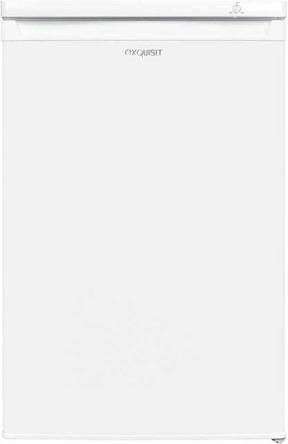 Exquisit® Congelador Table Top 91L, Color Blanco, Clase E, Congelador 4 Estrellas, 4 Cajones Transparentes, Puerta Reversible, Control de Temperatura, Medidas (85,5 x 55,0 x 58,0 cm)