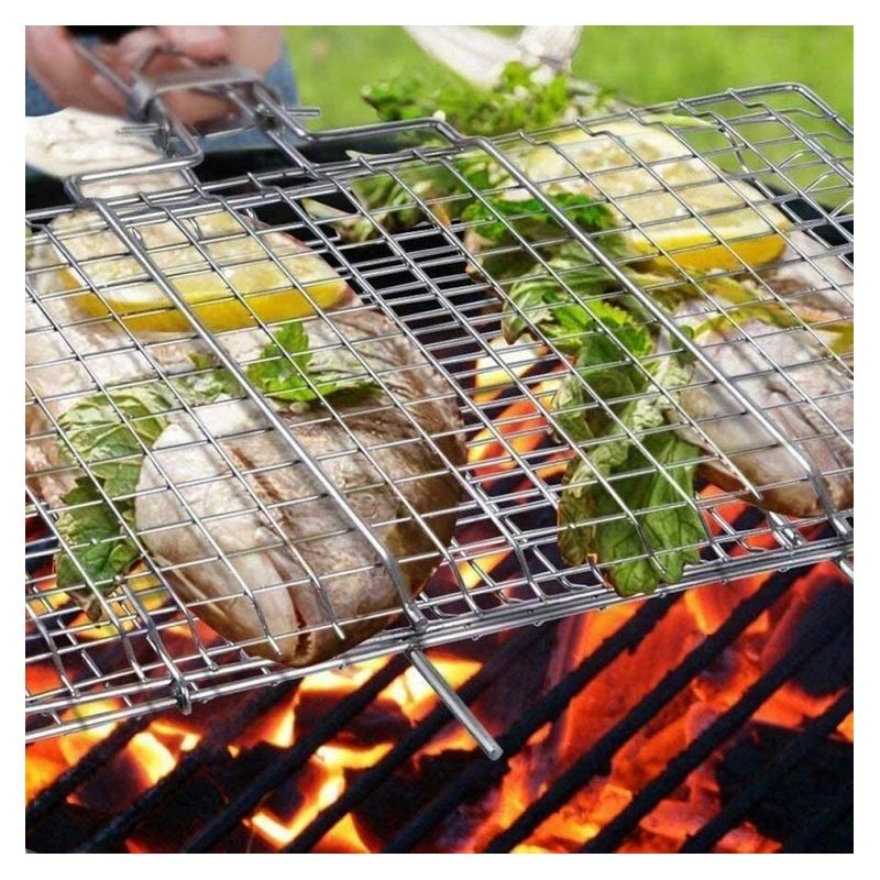 Parrilla Para Asar Comida En Barbacoa Parrillera 51x34x22cm