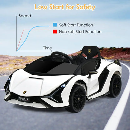 Lamborghini Licenciado Eléctrico con Suspensión y Bluetooth