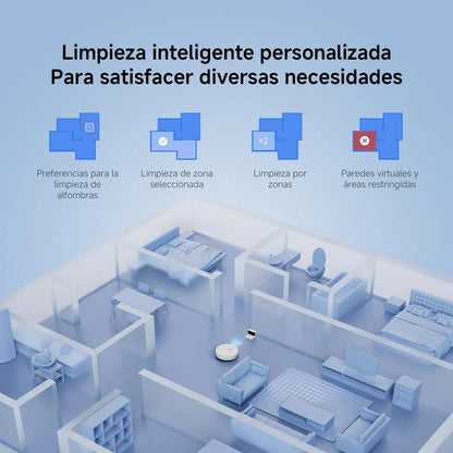 XIAOMI S40C Robot Aspirador con Fregado, 5000 Pa, Control App y Voz
