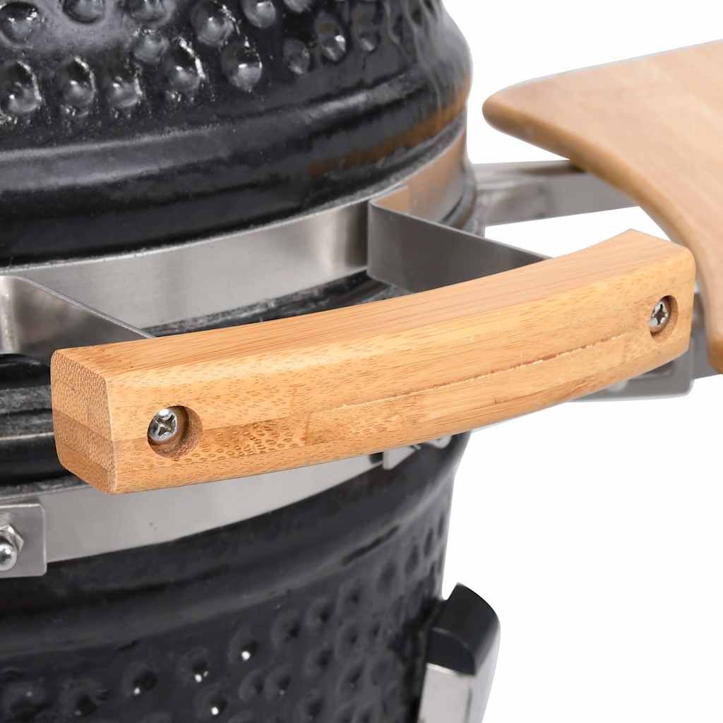 Kamado Barbacoa Parrilla Y Ahumador Cerámico 81 Cm Vidaxl