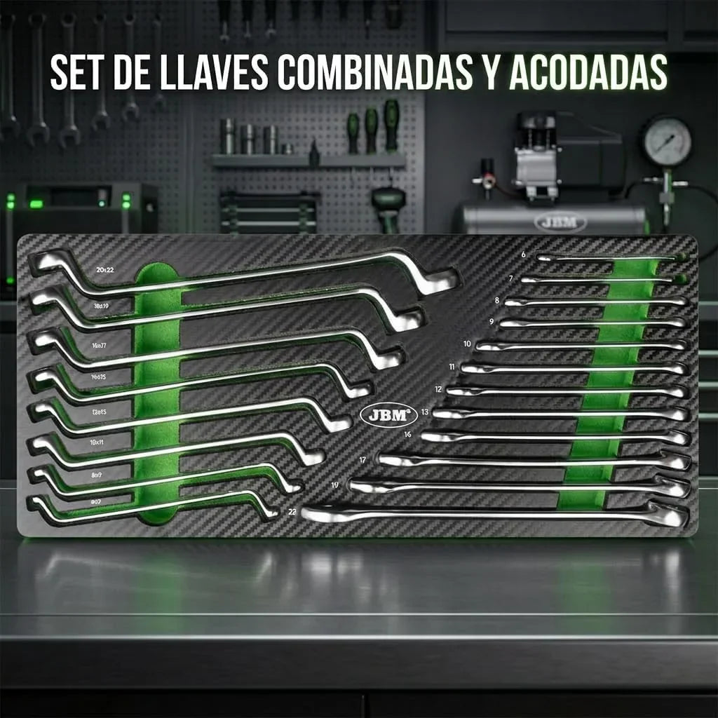 CAJA METÁLICA CON HERRAMIENTAS 143 PIEZAS CINCADO