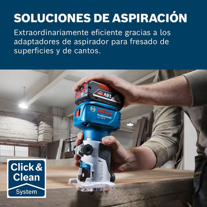 Bosch PRO Fresadora de cantos a batería GLF 18V-8