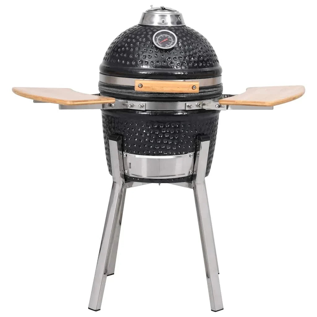 Kamado Barbacoa Parrilla Y Ahumador Cerámico 81 Cm Vidaxl