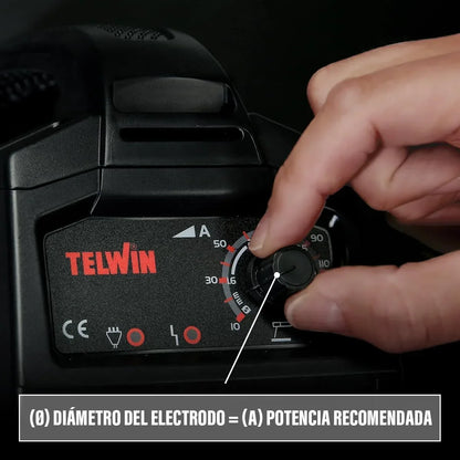 T-Arc 164 Soldadora Inverter Electrodo MMA 150A, con Máscara Automática tipo Casco y Accesorios, Máquina para Soldar Portátil Compacta y Sencilla, para Mantenimiento y Bricolaje Doméstico, 230V